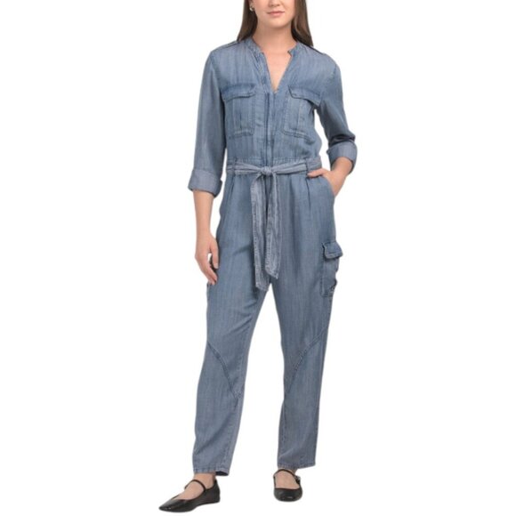 Velvet Heart Pants - VELVET HEART Long Sleeve Cargo Style Jumpsuit